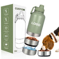 Insulated Pet Travel Bottle with Bowls