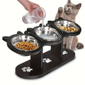 Elevated Triple Bowl Feeding Station
