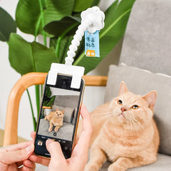 Pet Photography Tool Cat Dog Watching Lens Camera Selfie Stick for Cell Phone Attention-grabbing Snacks Props Holder Selfie Clip